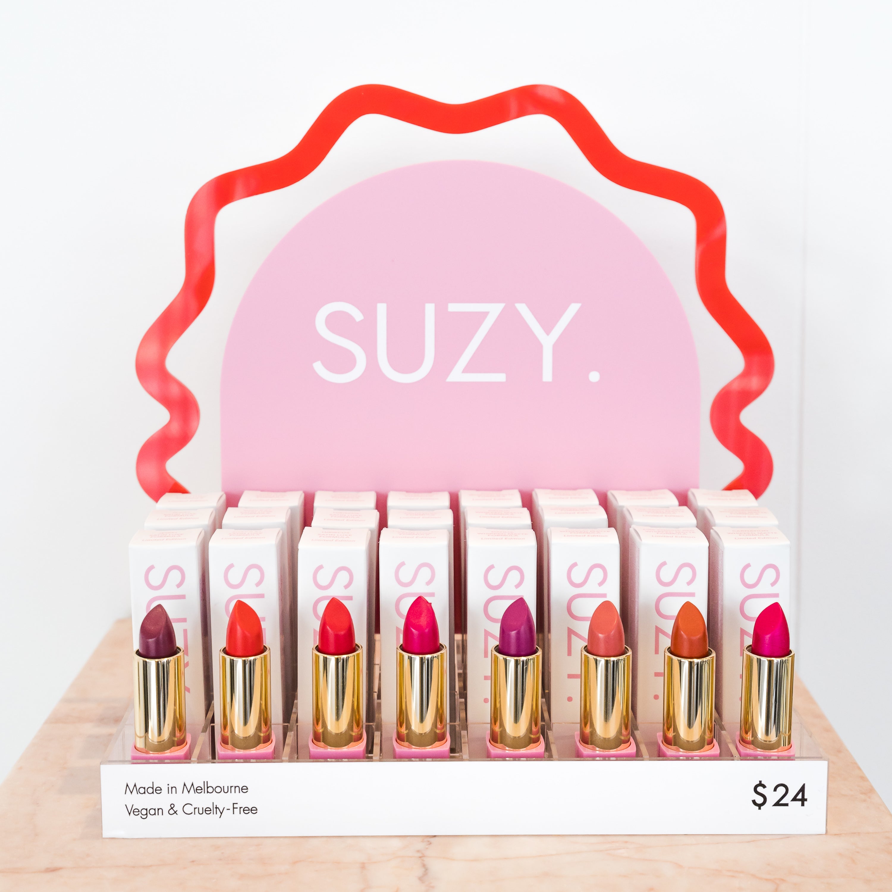 ‘SUZY BRIGHTS’ Suzy x SJ (Satin Luxe Formula) *NEW Pink Casing*